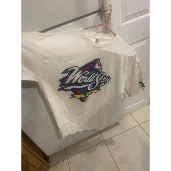 STARTER 1998 WORLD SERIES SHIRT SIZE LARGE MLB True Vintage Baseball